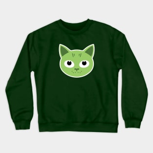 Birka the green cat Crewneck Sweatshirt